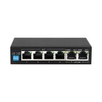 Switch PoE 4x 100Mb/s PoE/PoE+, 2x RJ45 Uplink 100Mb/s, 60W Extralink Euros