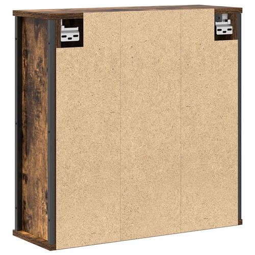 Szafka ścienna łazienkowa z lustrem, przydymiony dąb 60x21x60cm na Arena.pl