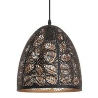 LAMPA wisząca MANORCA 2277 Rabalux metalowa OPRAWA orientalny ZWIS liście vintage czarny złoty