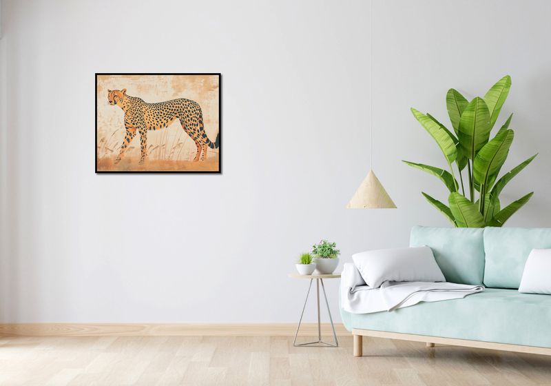 Plakat 76x60,5cm Gepard w Ruchu zdjęcie 4