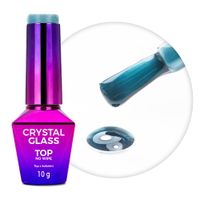 Kolorowy top no wipe Crystal Glass Molly Nails Blue Ocean 10g