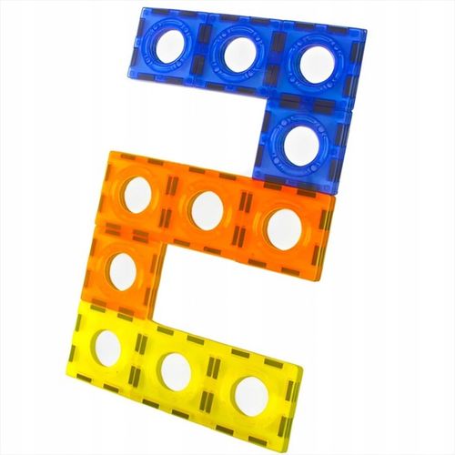 KLOCKI MAGNETYCZNE KONSTRUKCYJNE LABIRYNT UKŁADANKA ŚWIECĄCY TOR 75 el na Arena.pl