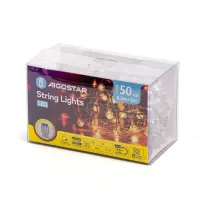 Lampki choinkowe 5m 100 LED multikolor na 3 baterie AA dla wyjątkowego nastroju