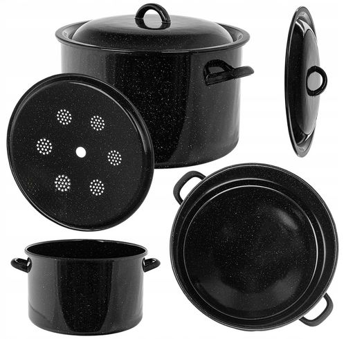 Powidlak emaliowany 15L garnek do pasteryzacji słoików wekowania 32cm na Arena.pl