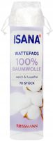 ISANA PŁATKI KOSMETYCZNE 100% BAWELNY 70 SZT
