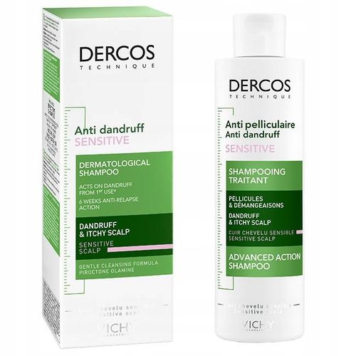 Vichy Dercos Sensitive 200 ml Szampon Przeciwłupieżowy Do Skóry na Arena.pl