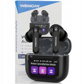 Słuchawki bezprzewodowe Sportowe Bluetooth 5.4 z ANC i etui powerbankiem PL