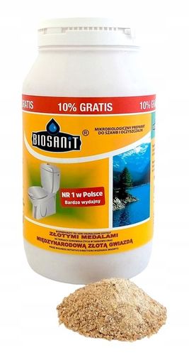 Biosanit,Bakterie do oczyszczalni,szamba 1kg+100g na Arena.pl