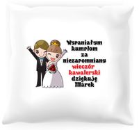 Poduszka personalizowana -  Podziękowania dla przyjaciół #01