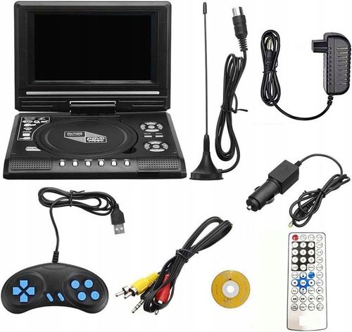 PRZENOŚNY ODTWARZACZ DVD TV/FM/USB/GIER KONSOLA na Arena.pl