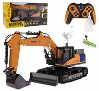 KOPARKA SPYCHACZ ZDALNIE STEROWANA METALOWA MOCNA DŹWIĘKI LED +FUNKCJA DYMU