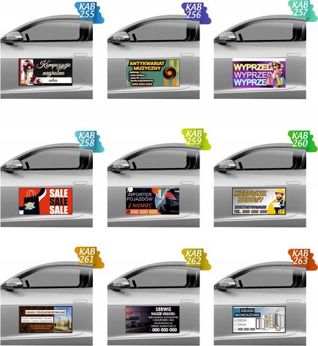 Magnes na samochód reklama magnetyczna 60x30 cm PSYCHOLOG BIEGŁY SĄDOWY na Arena.pl