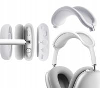 3w1 ETUI SILIKONOWE APPLE AIRPODS MAX CZARNY KOMPLET OSŁON OCHRANIACZE CASE