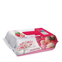 Sleepy Chusteczki nawilżane truskawka - 120 szt