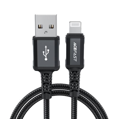 kabel przewód mfi do iphone usb - lightning 2.4a 1.8m czarny na Arena.pl
