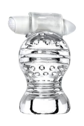 lingam shakti, vibrating masturbator, tpe, transparent, 9 cm na Arena.pl