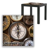 BLAT SZKLANY IKEA LACK Kompasy z Twoim napisem 55x55cm 080b