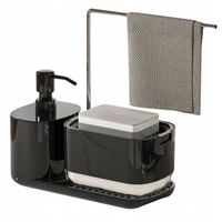 ZESTAW ORGANIZER DO KUCHNI DOZOWNIK do mydła na płyn do naczyń z pompką