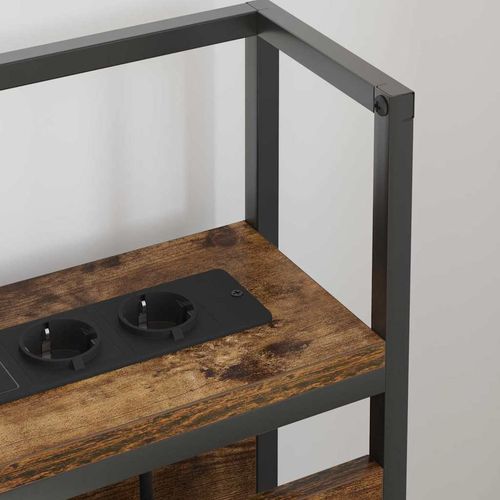 Zagłówek do przechowywania z półką Wędzony dąb 135 cm na Arena.pl