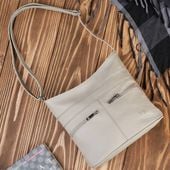 torebeczka damska skórzana listonoszka szara paolo peruzzi z-53-gr