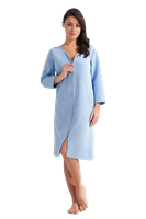 Szlafrok damski LUNA kod 214 niebieski roz. XL