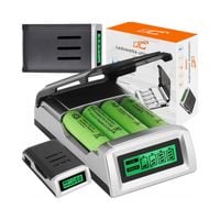 Ładowarka Do Akumulatorów AA AAA Szybka LCD 4x Akumulatorki Automatyczna