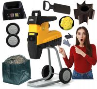 ROZDRABNIACZ FREZOWY MAX XXL ELEKTRYCZNY RĘBAK DO GAŁĘZI TURBO LIDER PRO