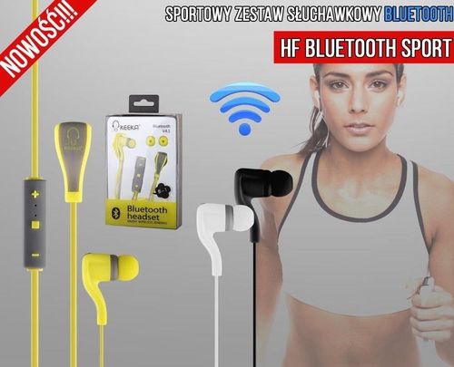 HF BLUETOOTH SPORT biały na Arena.pl