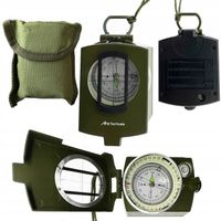 PROFESJONALNY METALOWY KOMPAS WOJSKOWY BUSOLA PRYZMATYCZNY 2W1 MAPOWY JBT