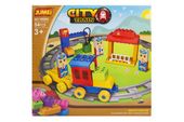Klocki Jumei 3+ City KOLEJKA 54 elementy, 28x26cm