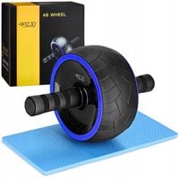 KÓŁKO DO ĆWICZEŃ BRZUCHA ABS ROLLER SOLIDNE MOCNE KOŁO AB WHEEL MATA ZESTAW