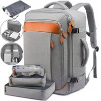 Plecak Bagaż Podręczny do Samolotu Plecak podróżny biznesowy miejski + USB