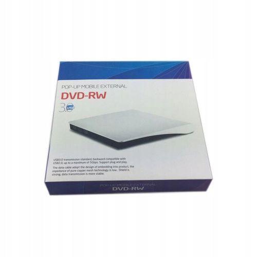 Nagrywarka DVD zewnętrzna ZEWNĘTRZNY PRZENOŚNY NAPĘD DVD-RW CD-R NA USB 3.0 na Arena.pl