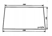 szyba tylna - tył do ciągnika MTZ Belarus kabina Szyszka Sapieżyn