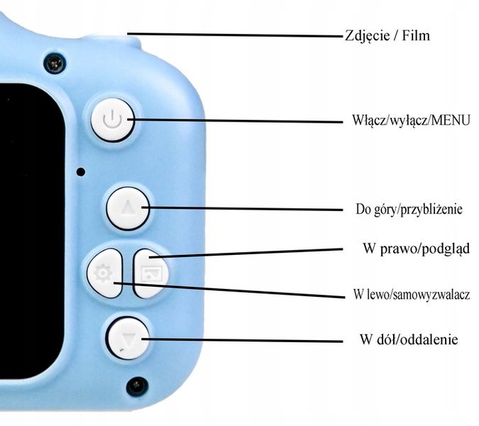 Lustrzanka KIDS PRO XL 2 CALOWY LCD ROZDZIELCZOŚĆ 1024p zdjęcie 7