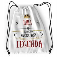 Plecak Dla Lary Sportowy Szkolny Worek Torba Z Nadrukiem Ze Zdjęciem