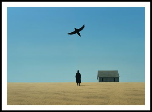Plakat 84x59,5cm Samotny i Wolny na Arena.pl