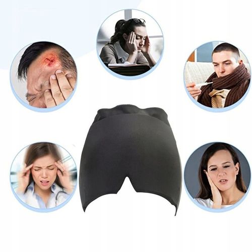 Czapka Łagodząca na Ból Głowy Migrenę Kompres Żelowy Maska Chłodząca Okład na Arena.pl