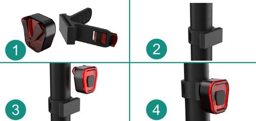 LAMPKA ROWEROWA TYLNA LED NA ROWER ŚWIATŁO CZERWONE MOCNE TYŁ AKU USB VAYOX na Arena.pl