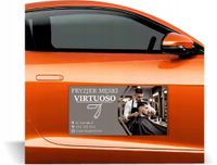 Magnes na samochód reklama magnetyczna 60x30 FRYZJER MĘSKI gotowe projekty