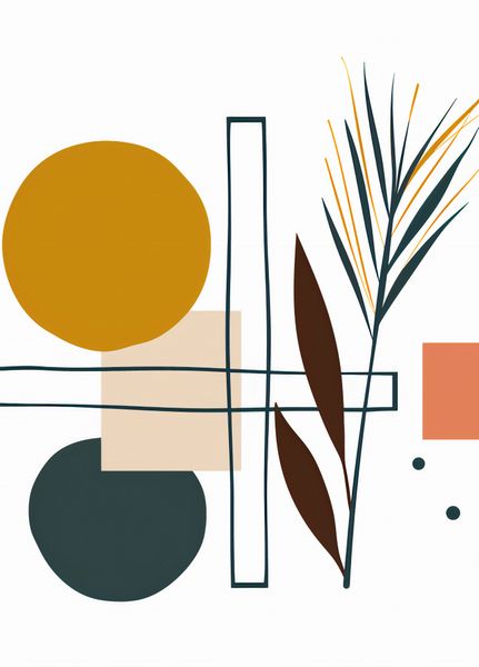 Plakat 39,5x55cm Ogród Symetryczny zdjęcie 1