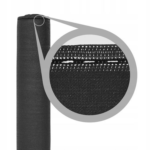 SIATKA CIENIUJĄCA 1,5x50m CZARNA 90% MASKUJĄCA OSŁONA NA OGRODZENIE PŁOT UV na Arena.pl