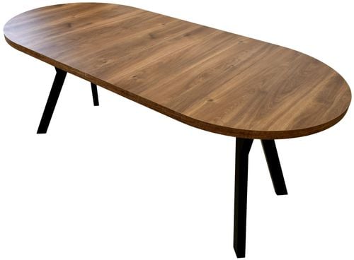 Stół okrągły 110 cm rozkładany do 210 nogi drewniane LOFTOWY do salonu HIT na Arena.pl