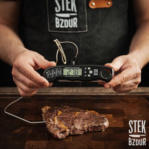 Termometr Kuchenny Cyfrowy do Mięsa Steków Żywności STEK BZDUR LCD Sonda na Arena.pl