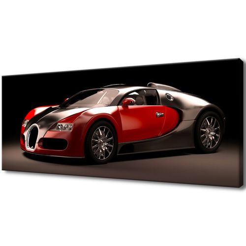 Obraz Drukowany 100X40 Czerwone Bugatti Veyron na Arena.pl