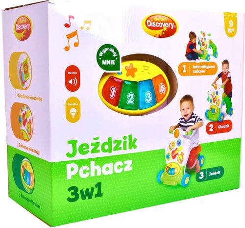 Dumel Jeździk Pchacz Chodzik 3w1 na Arena.pl