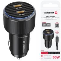 ŁADOWARKA SAMOCHODOWA 2x USB-C PD 50 W + kabel USB-C 1m