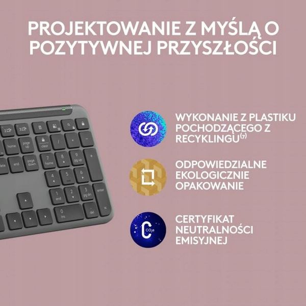 Klawiatura LOGITECH K950 Grafitowy zdjęcie 2