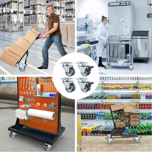 OBROTOWE KÓŁKA PRZEMYSŁOWE Z HAMULCEM DO DUŻYCH OBCIĄŻEŃ 400Kg 50mm na Arena.pl