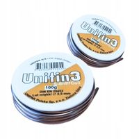 LUT MIĘKKI CYNA DO LUTOWANIA 2.5 mm 100 G SZPULA UNITIN3 97% CYNY 3% MIEDZI